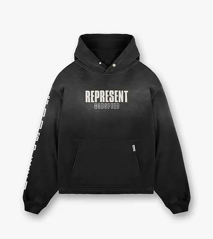 トップス Godspeed hoodie xs Худи Represent Godspeed Aged Black Hoodie - MLM4226-210-in-stock
