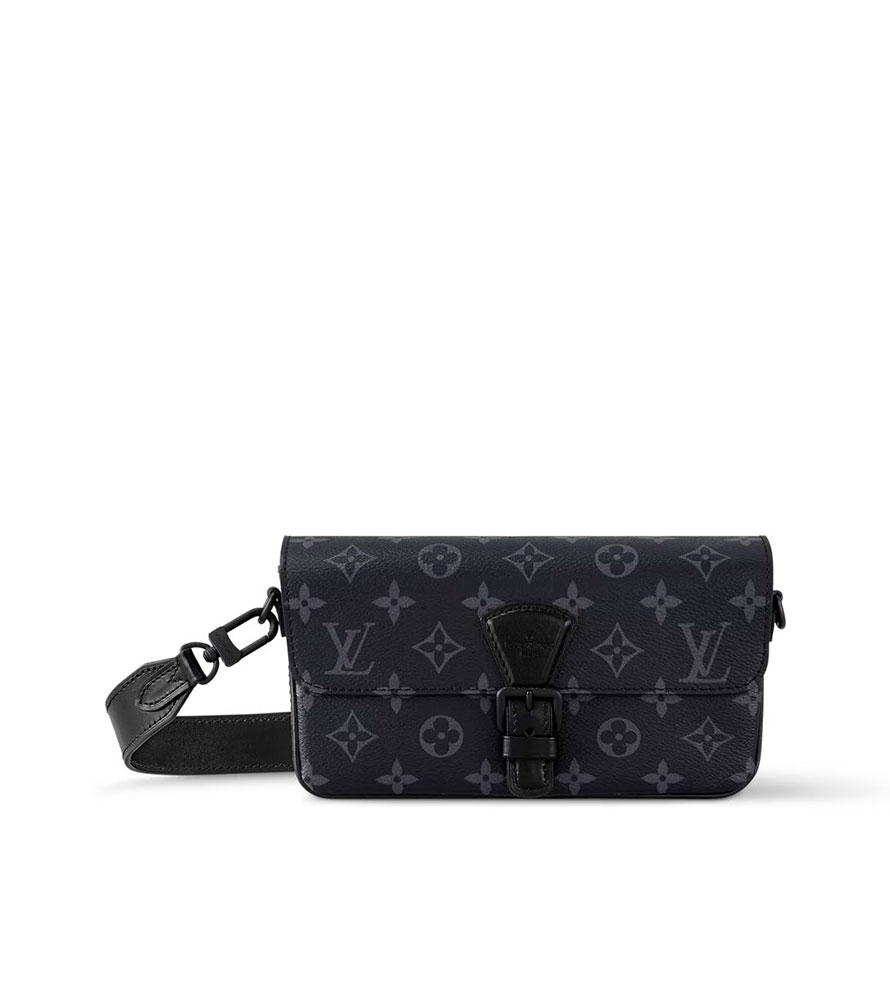 Кошелек Louis Vuitton Montsouris Wearable Wallet Monogram Eclipse