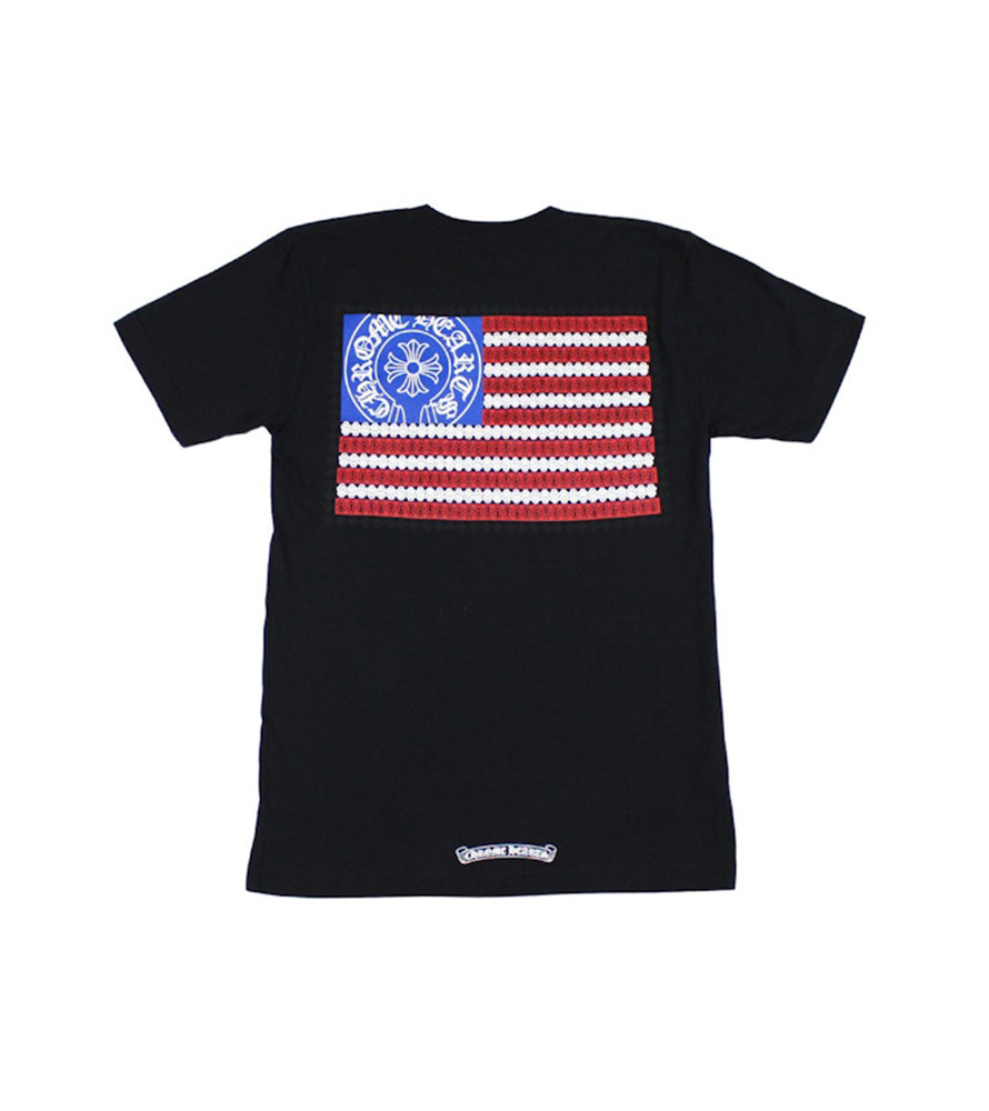 Футболка Chrome Hearts American Flag Dagger Black - CH-240931