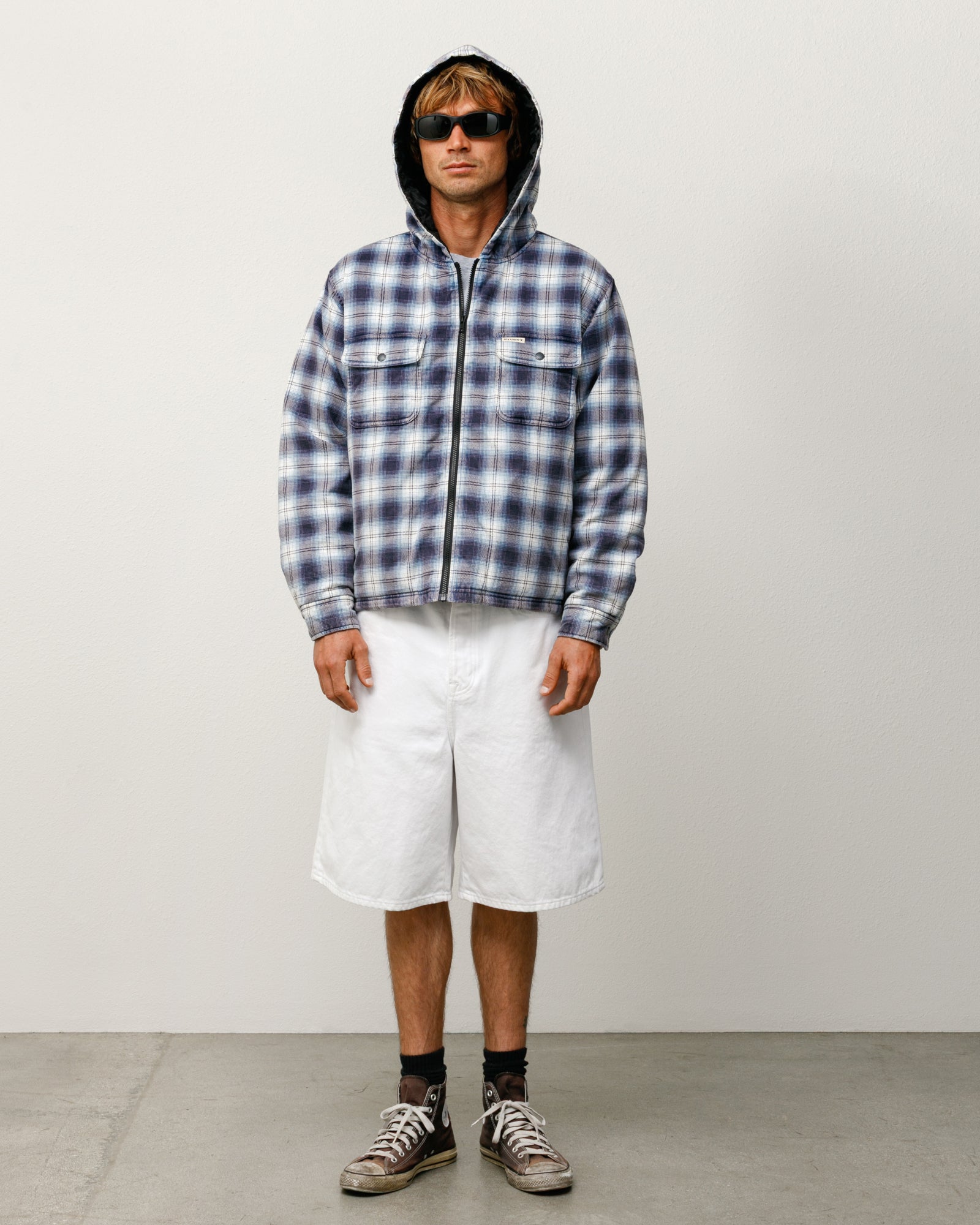 Шорты Stussy Big Ol' Short Denim White - 112296-white - Купить