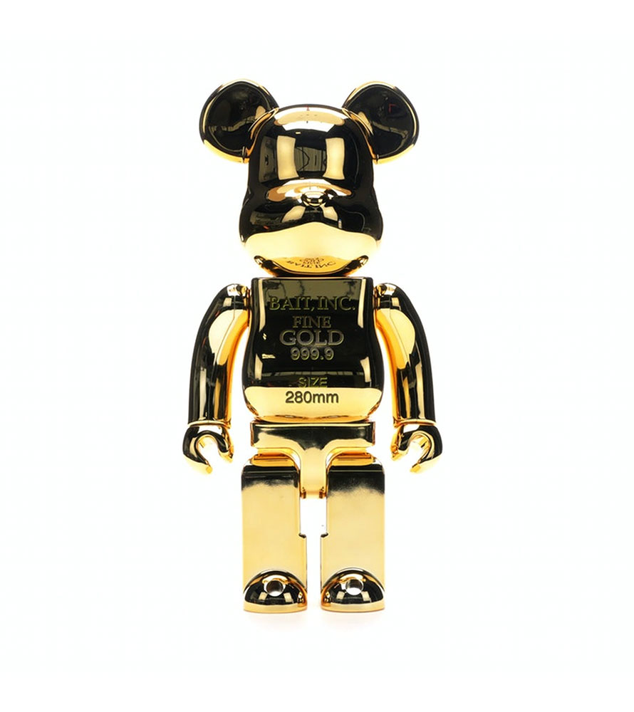 Игрушка Bearbrick Bait Gold Bar Оригинал - Купить, цена в Украине
